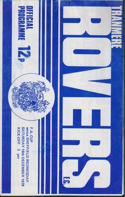 Tranmere Rovers v Sheffield Wednesday Match Programme 1978-12-16